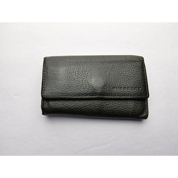 Burberry Leather 5 Keychain Case Wallet - Picture 1 of 9